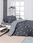 L'essentiel linge de maison Juego de funda de edredón Üçgen - Gris
